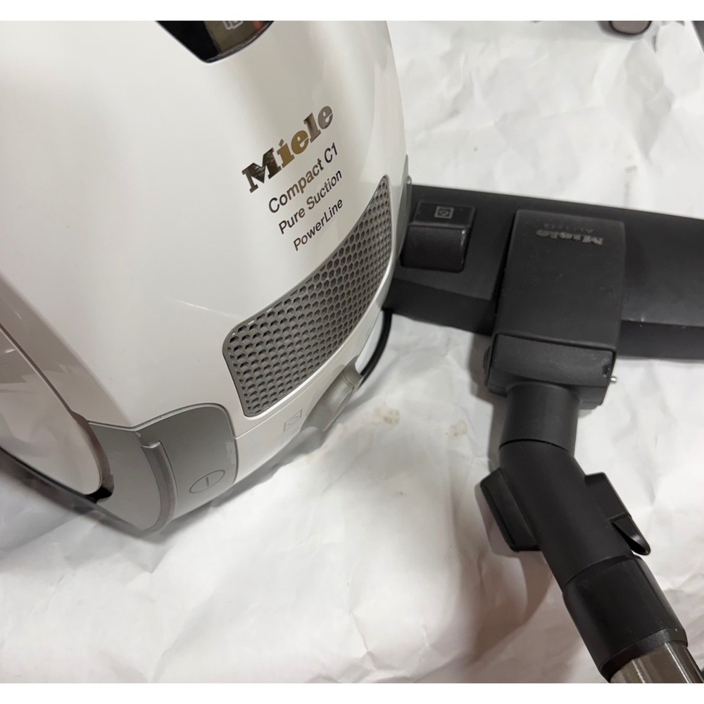 Miele Compact C1 Pure Suction PowerLine Canister Vacuum White One Size Bagged